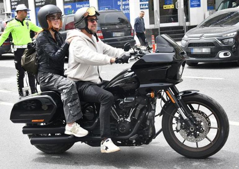 Engin Altan Düzyatan ile Neslişah Alkoçlar'dan İstanbul trafiğine motosikletli çözüm!