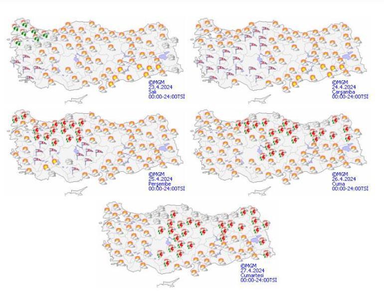 Son dakika… Meteoroloji haritayı güncelledi! Önümüzdeki 3 güne dikkat