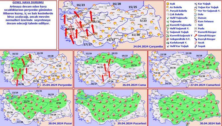 Son dakika... Meteoroloji yarın 17 kentte sarı alarm verdi! Hem sıcak hem yağmur uyarısı