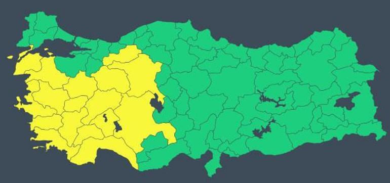 Son dakika... Meteoroloji yarın 17 kentte sarı alarm verdi! Hem sıcak hem yağmur uyarısı