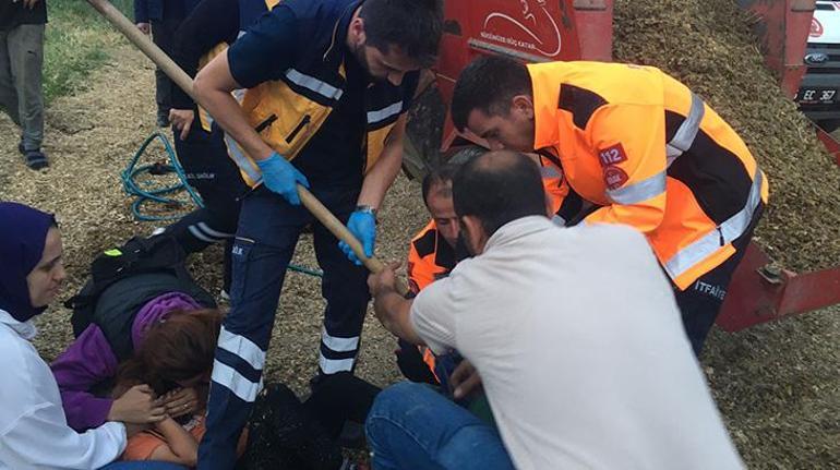 Korkunç kaza! Oynarken ayağına demir dirgen saplandı