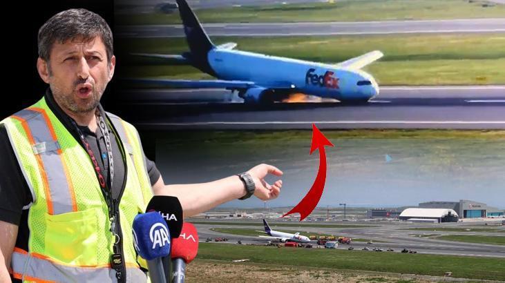 Facia böyle önlendi: Uçak 371 metre sürüklendi, kıvılcımlar 12 saniyede söndürüldü