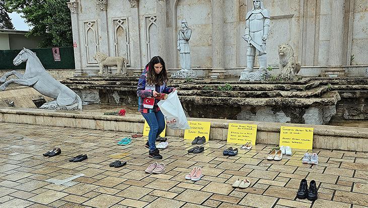 Parka ayakkabıları dizdi! ‘Daha kaç annenin yüreği yanacak?’