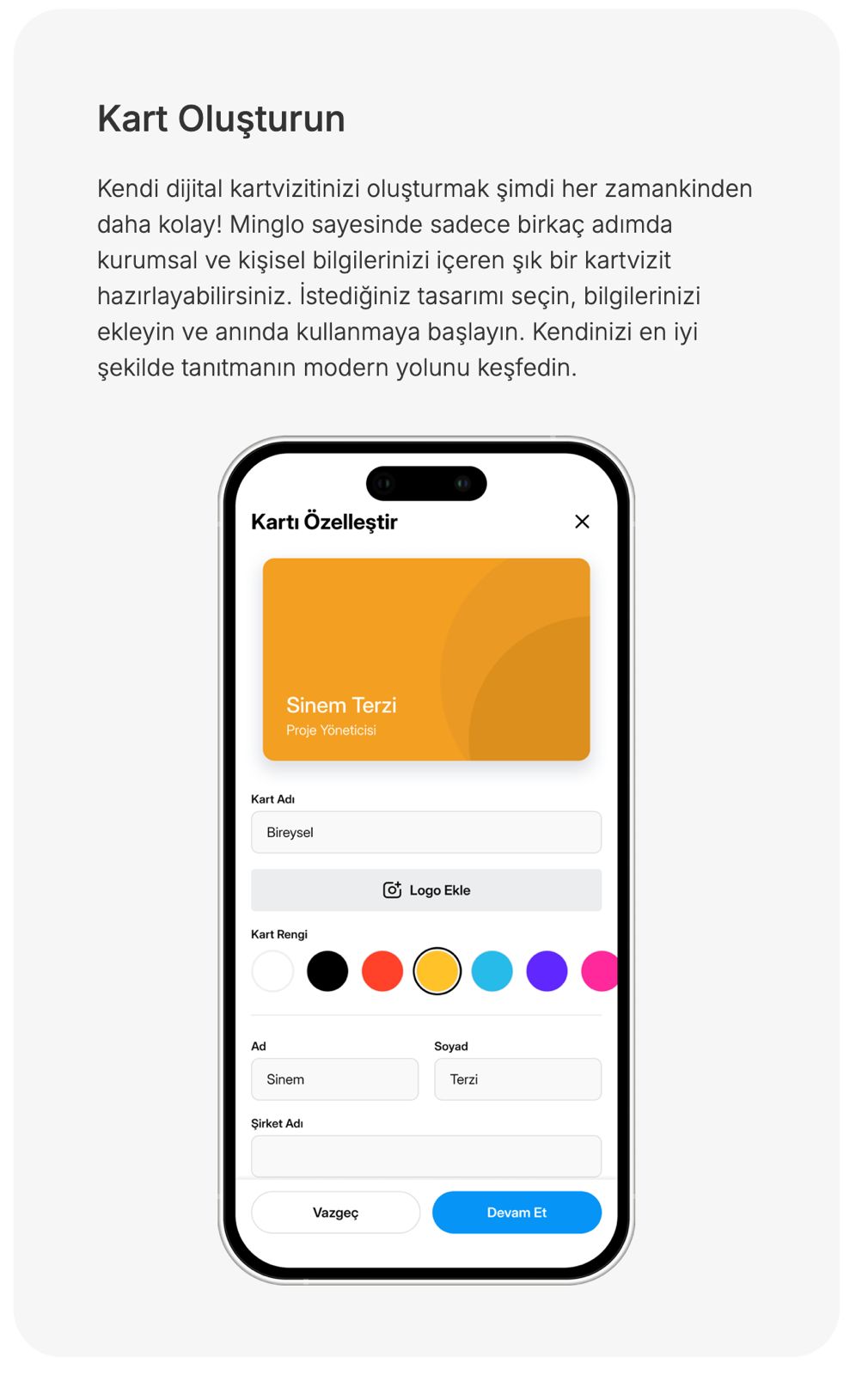 Minglo Dijital Kartvizit ile Hangi Platformdan İletişime Geçildiğini Görün