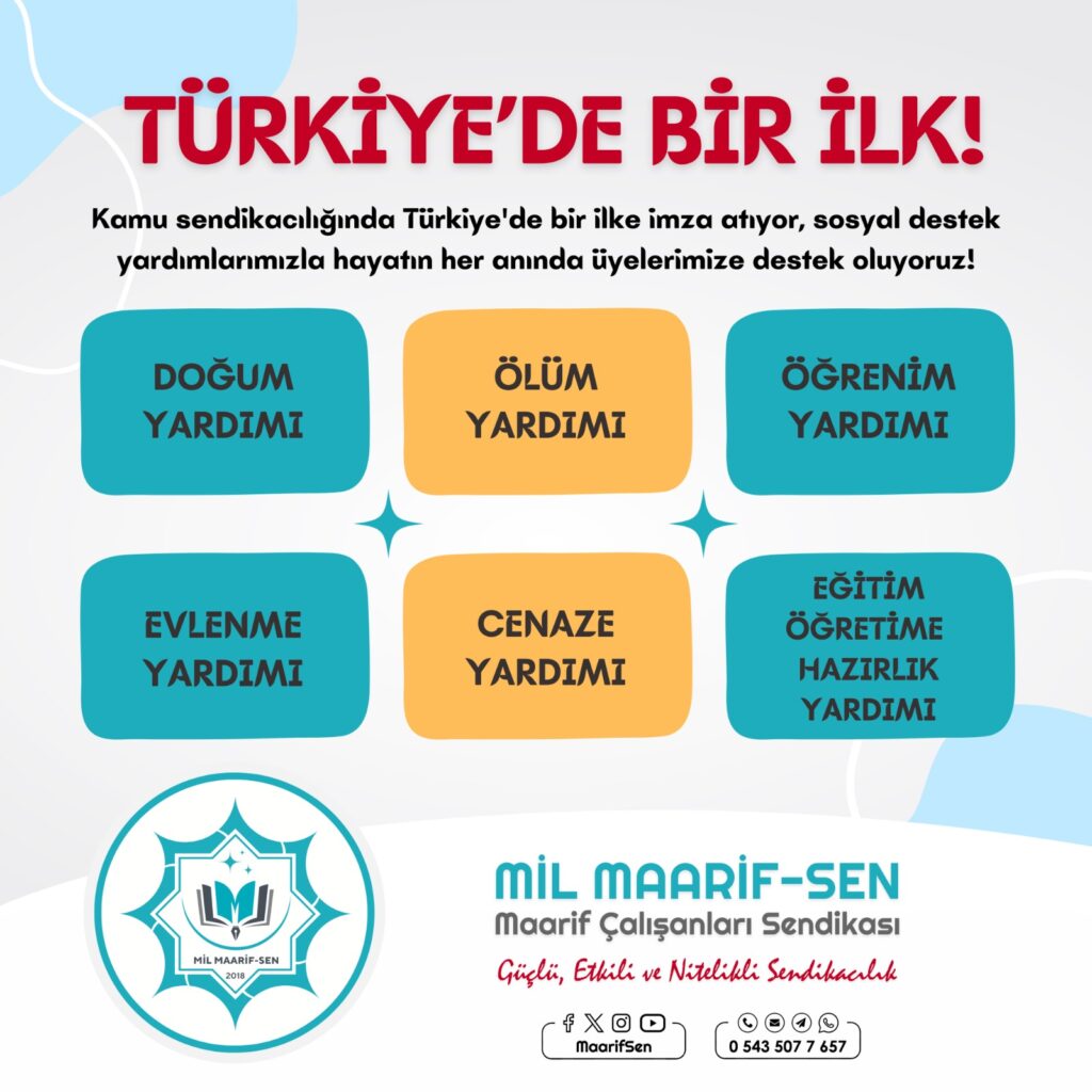 Mil Maarif-Sen, Eğitim-Öğretime Hazırlık Yardımıyla Öğrencilere Destek Sunuyor