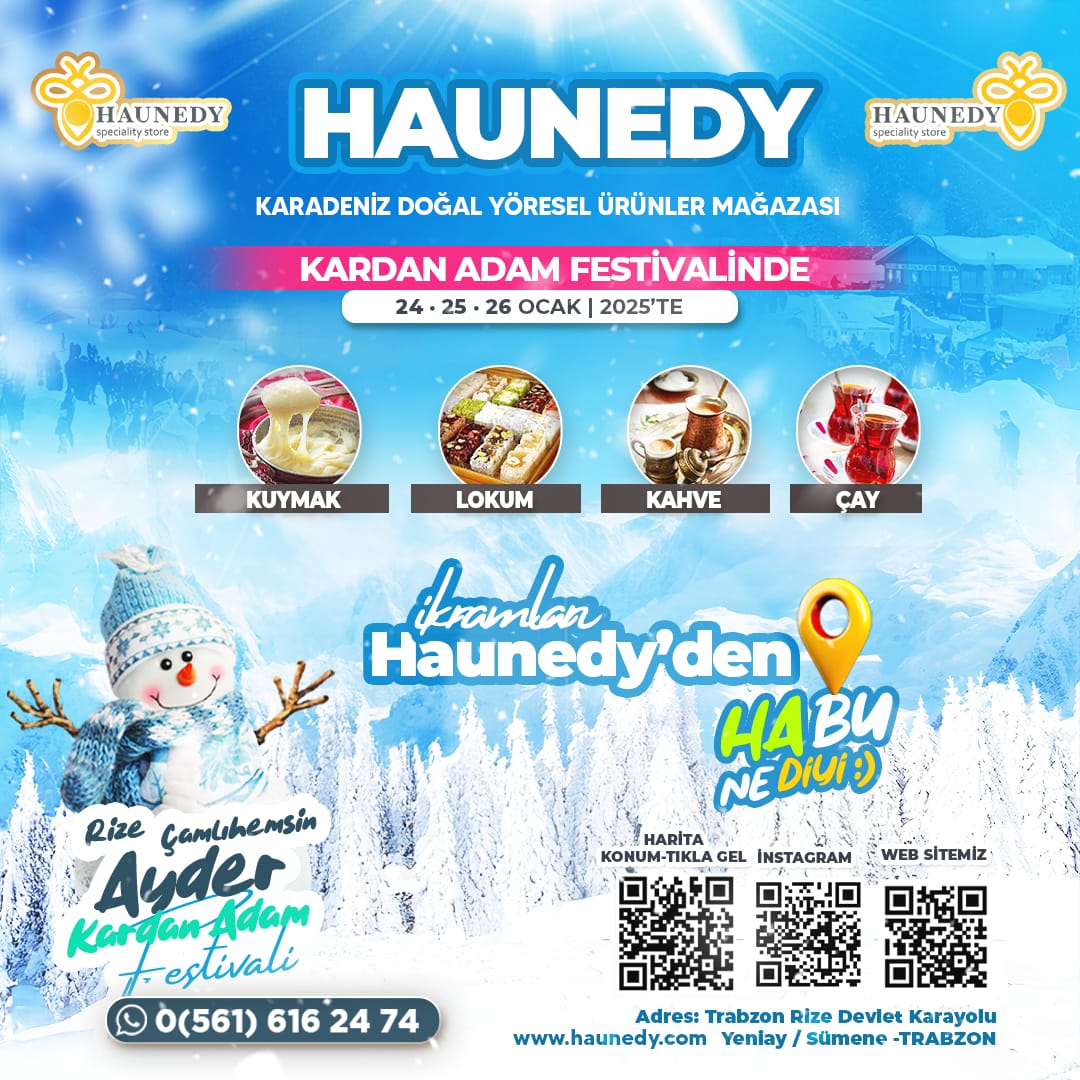 AYDER KARDAN ADAM FESTİVALİNDE İKRAMLAR HAUNEDY’DEN