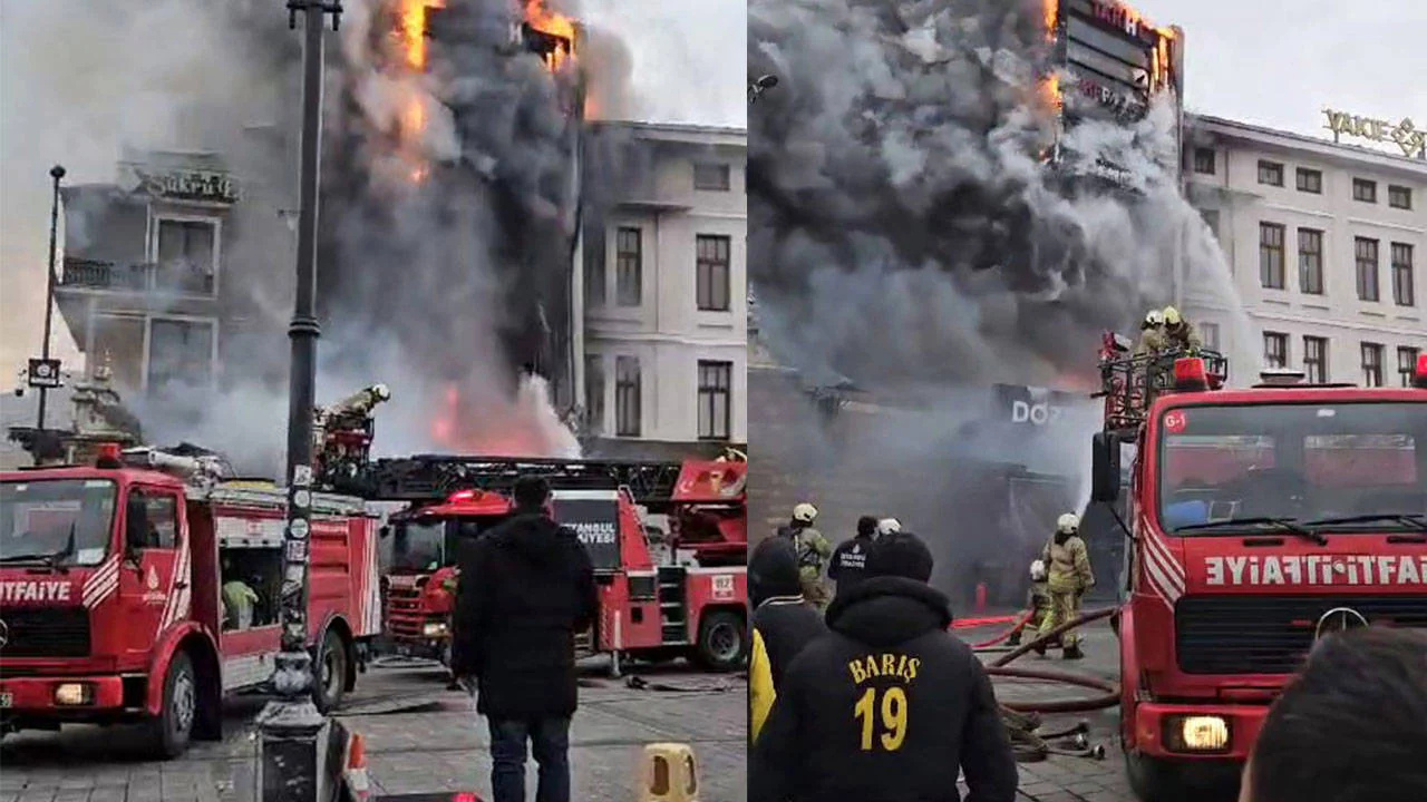 Son Dakika: Mısır Çarşısı’nın Yanında Yangın Çıktı.