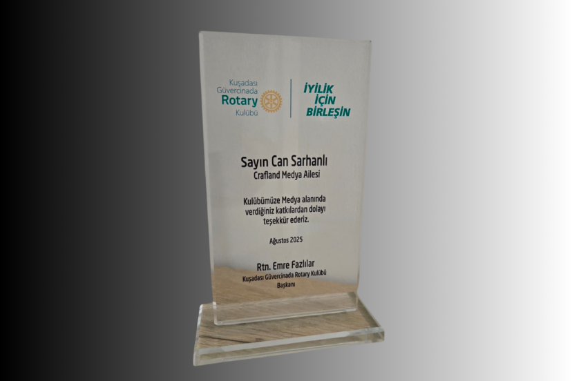 Can Sarhanlı’ya Rotary Kulübü’nden Anlamlı Onurlandırma