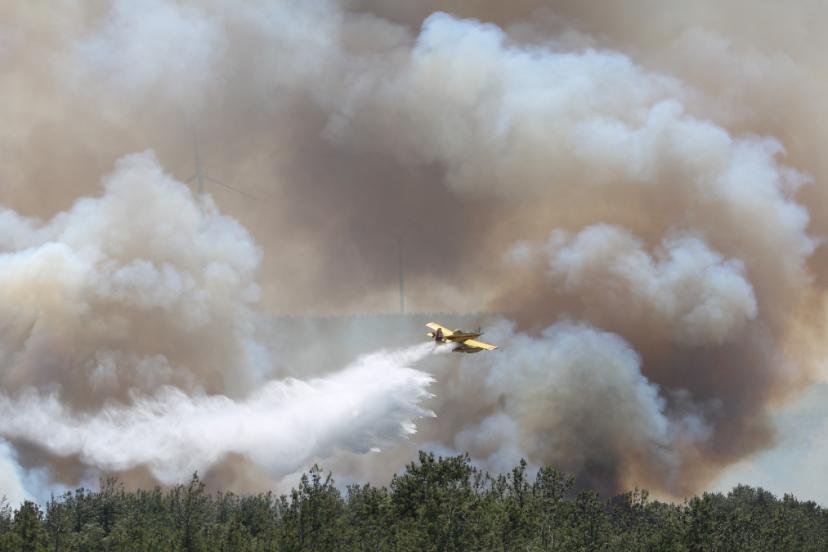 Çanakkale’de alevler bir anda yükseldi: Havadan ve karadan müdahale başladı