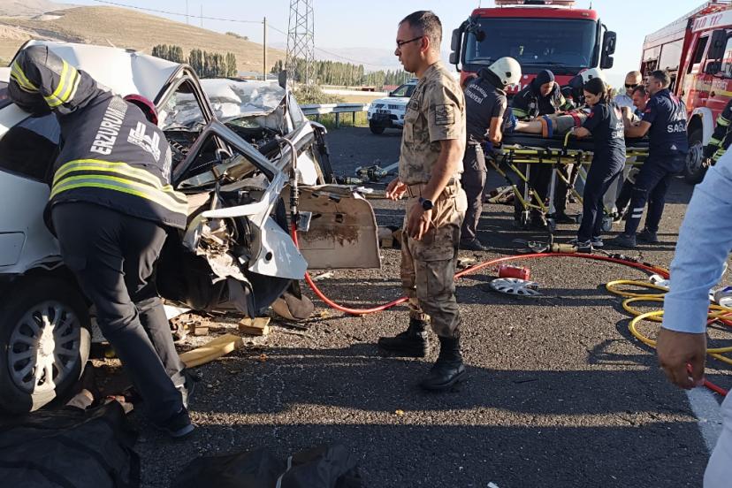 Erzurum’da feci kaza: 4 ölü, 4 yaralı