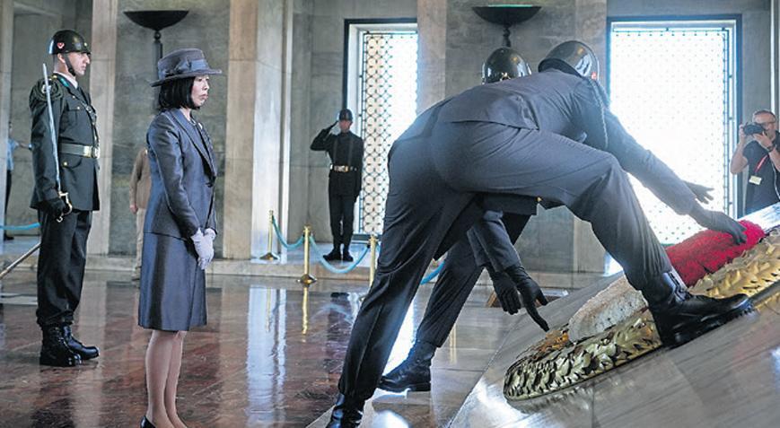 Prenses Mikasa’dan Atatürk Mozolesi Ziyareti ve Sergi İncelemesi