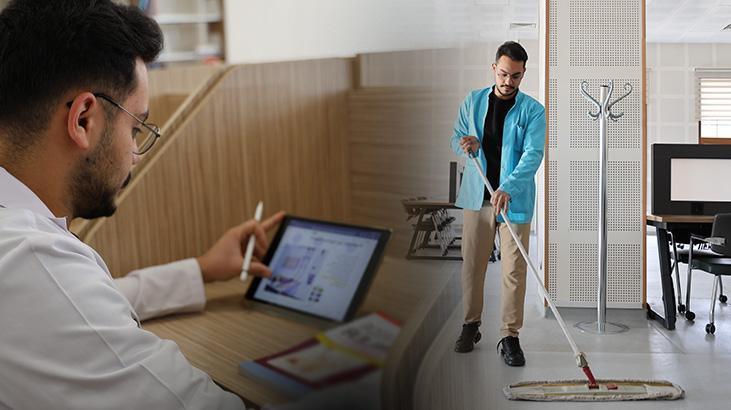 Hem Temizlik Görevlisi Hem Tıp Öğrencisi: Fatih Arslan Doğutaş’ın Azmi Takdir Topladı