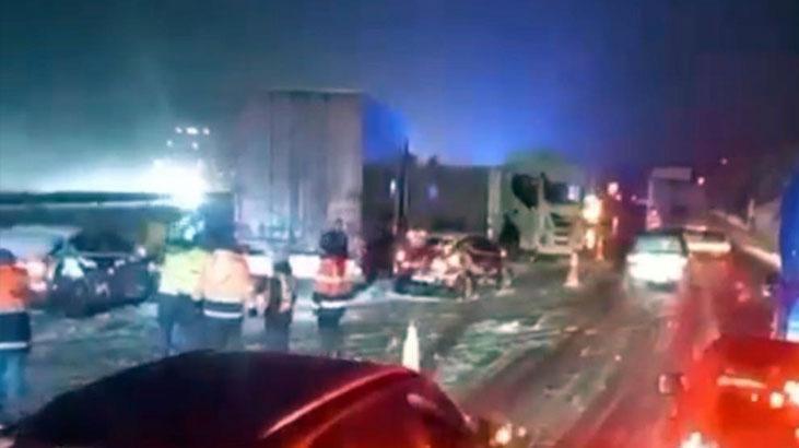 BOLU DAĞI’NDAKİ ZİNCİRLEME KAZA CEP TELEFONU KAMERASINA YANSIDI